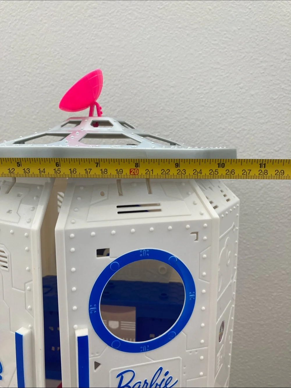 SALE! 50% Off Barbie Pink, White & Blue Space Command Playset 16” Tall